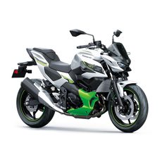 NOVÁ KAWASAKI Z7 HYBRID METALLIC BRIGHT SILVER / METALLIC MATTE LIME GREEN / EBONY 2024