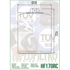 OLEJOVÝ FILTER HIFLOFILTRO HF170BRC RACING ČIERNA