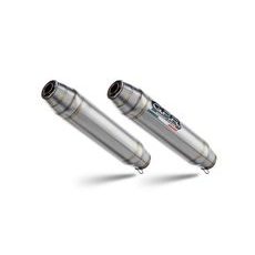 DVOJITÁ KONCOVKA VÝFUKU SLIP - ON GPR DEEPTONE D.97.DE BRUSHED STAINLESS STEEL PRE DUCATI MONSTER 796 2010-2014