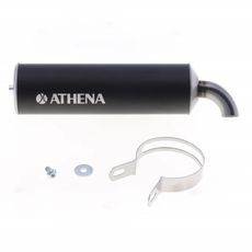 KONCOVKA VÝFUKU ATHENA S410000303007 BLACK ALUMINIUM Ø70MM X 250MM