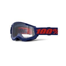 OKULIARE STRATA 2 100% GOGGLE NAVY, ČÍRE PLEXI