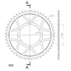 REŤAZOVÁ ROZETA SUPERSPROX RFE-2013:48-BLK ČIERNA
