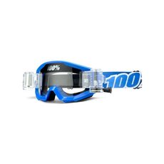 OKULIARE 100% BLUE LAGOON, ČÍRE PLEXI S ROLL OFF SYSTÉMOM