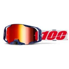 OKULIARE 100% ARMATIC GOOGLE MACH TMAVO MODRO-BIELO-ČERVENÉ