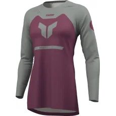 RIDEMODE DÁMSKY MOTOCROSSOVÝ DRES THOR SIVO-BORDOVÝ