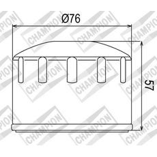OLEJOVÝ FILTER CHAMPION COF084 100609075