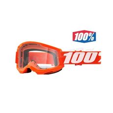 OKULIARE STRATA 2 100% ORANGE JUNIOR, ČÍRE PLEXI