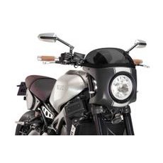 Plexi na motorku PUIG SEMI-FAIRING 8934F matná čierna tmavá dymová