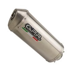SLIP-ON EXHAUST GPR SATINOX H.257.SAT BRUSHED STAINLESS STEEL INCLUDING REMOVABLE DB KILLER AND LINK PIPE