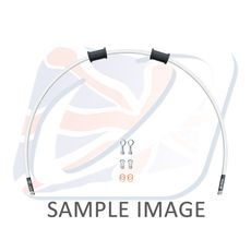 HADICA PREDNEJ BRZDY SADA VENHILL POWERHOSEPLUS YAM-6032F-WT (1 HADICA V SADE) BIELE HADICE, CHRÓMOVÉ KONCOVKY