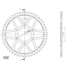 REŤAZOVÁ ROZETA SUPERSPROX RFE-827:48-BLK ČIERNA 48T, 532