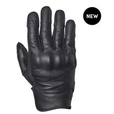 GMS RYDER NEO PÁNSKE KOŽENÉ MOTO RUKAVICE ČIERNE