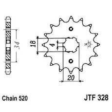 Reťazové koliečko JT JTF 328-13 13 zubov,520