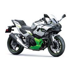 NOVÁ KAWASAKI NINJA 7 HYBRID METALLIC BRIGHT SILVER / METALLIC MATTE LIME GREEN / EBONY 2024