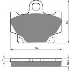 BRZDOVÉ OBLOŽENIE GOLDFREN 113 AD OFF-ROAD FRONT