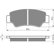 BRZDOVÉ OBLOŽENIE GOLDFREN 390 S33 STREET FRONT