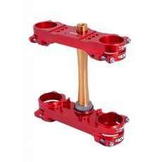TRIPLE CLAMPS X-TRIG ROCS TECH 40401007 ČERVENÉ 24MM