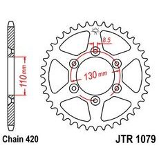 REŤAZOVÁ ROZETA JT JTR 1079-53 53T, 420