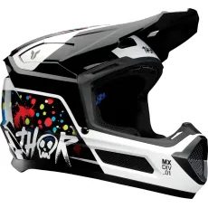 FLEET SPLAT DETSKÁ MOTOCROSSOVÁ PRILBA THOR BODKOVANÁ