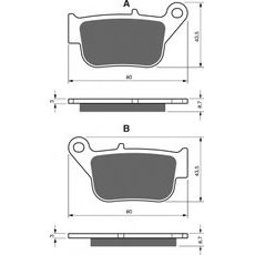 BRZDOVÉ OBLOŽENIE GOLDFREN 348 S33 STREET ZADNÁ