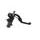 Radial brake master cylinder ACCOSSATO CL051 PRS 16x17-18-19 with black anodyzed body and blue Revolution lever (nut+lever)