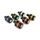 Handlebar ends (pair) ACCOSSATO TK002 for handlebars with inner diameter 12 mm - 20 mm oranžová
