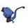 Radial clutch master cylinder ACCOSSATO PK032 16 x 18 with integrated fluid reservoir and silver fixed lever (nut+lever)