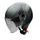 Otvorená helma JET AXXIS SQUARE vypuklý lesklý šedý XL