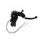 Ready to brake master cylinder ACCOSSATO CY112 PRS 14x17-18-19 with black folding lever (nut + lever)