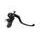 Radial brake master cylinder ACCOSSATO CL023 19x18 with black anodyzed body and fixed black lever (nut+lever)
