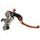 Radial Brake Master Cylinder ACCOSSATO PC008 PRS 19x17-18-19 with folding lever, orange