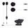 Complete kit for your second helmet MIDLAND C1252.02 for BT PRO, BT PRO S and BT Mesh (speakers super bass sound)