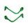 Lever guard ACCOSSATO with green hose and joint right + left, aluminium