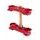 Triple clamps X-TRIG ROCS TECH 40401007 červené 24mm