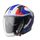 JET VECTUS otvorená prilba GMS matná modro-červená