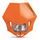 Maska so svetlom POLISPORT MMX oranžová KTM