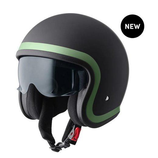 RIDE OTVORENÁ PRILBA GMS ČIERNO-ZELENÁ
