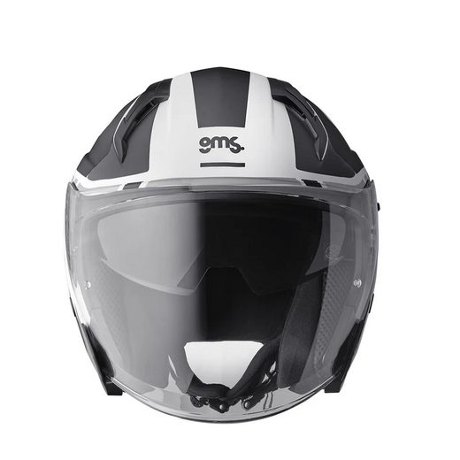 JET VECTUS OTVORENÁ PRILBA GMS MATNÁ ČIERNO-BIELA