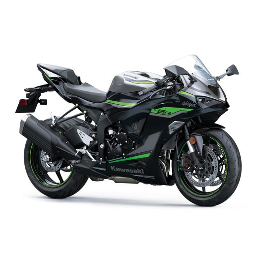 KAWASAKI NINJA ZX-6R METALLIC GRAPHITE GREY / METALLIC DIABLO BLACK 2024