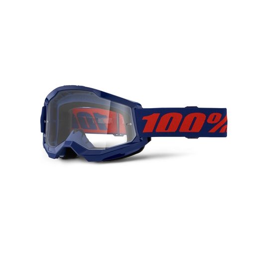 OKULIARE STRATA 2 100% GOGGLE NAVY, ČÍRE PLEXI