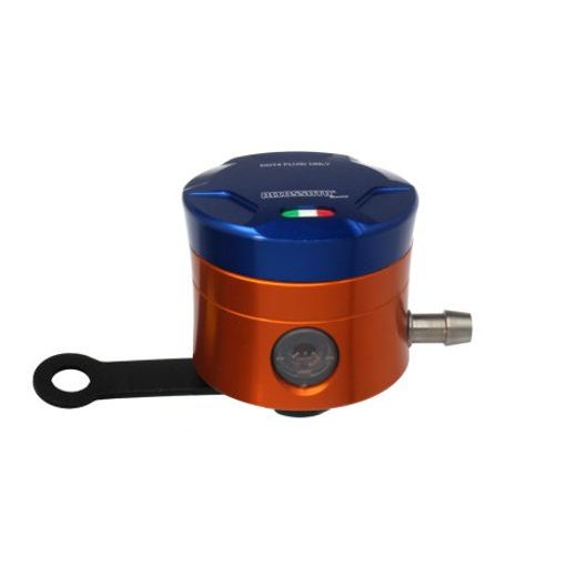 NÁDRŽKA NA BRZDOVÚ KVAPALINU ACCOSSATO CNC-WORKED STRAIGHT BRACKET INCLUDED MODRÁ