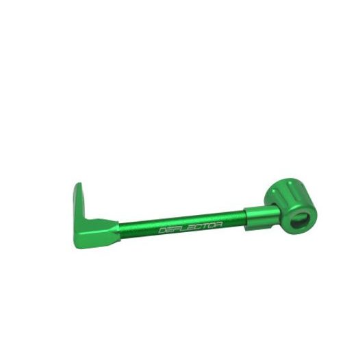 LEVER GUARD ACCOSSATO WITH GREEN HOSE AND JOINT LEFT, ALUMINIUM