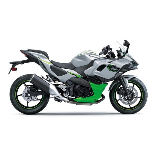 NOVÁ KAWASAKI NINJA 7 HYBRID METALLIC BRIGHT SILVER / METALLIC MATTE LIME GREEN / EBONY 2024