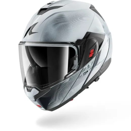 OXO SPEED-TECH PREKLÁPACIA PRILBA SHARK STRIEBORNÁ