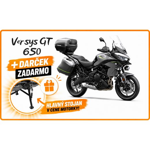 KAWASAKI VERSYS 650 METALLIC GRAPHITE GRAY / METALLIC SPARK BLACK (GY1) 2026 V GRAND TOURER VÝBAVE + DARČEK - HLAVNÝ STOJAN