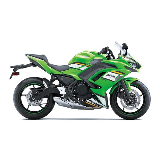 KAWASAKI NINJA 650 LIME GREEN / EBONY / PEARL BLIZZARD WHITE 2025