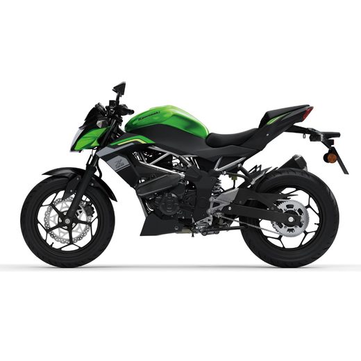 KAWASAKI Z125 CANDY LIME GREEN / METALLIC SPARK BLACK (GN1)2026