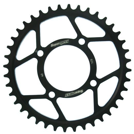 REŤAZOVÁ SADA EK - STRIEBORNÝ CHAIN 520 DEX, X-RING (X, NX, QX, XS), CHK FRONT SPROCKET JT CHK RUBBER CUSHIONED, CHK REAR SPROCKET SUPERSPROX PRE SUZUKI RG 500 GAMMA 1986-1989