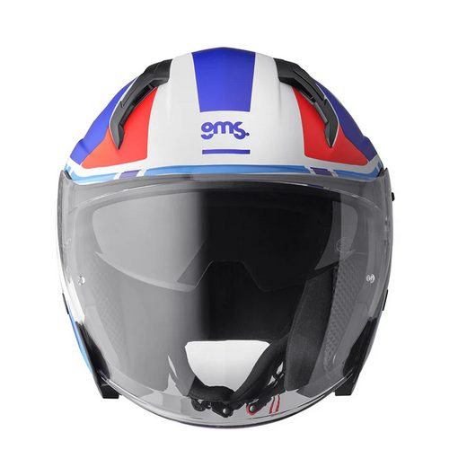JET VECTUS OTVORENÁ PRILBA GMS MATNÁ MODRO-ČERVENÁ