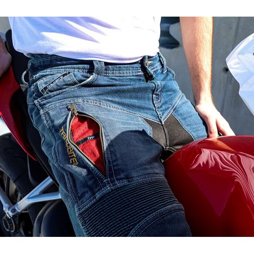 TRILOBITE PARADO DOUBLELAYER 25607 REGULAR FIT PÁNSKE DŽÍNSY MODRÉ